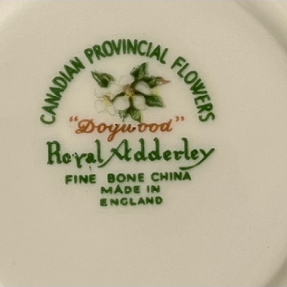 Vintage- Royal Adderley cup & saucer, Canadian provincial flowers series - Picture 3 of 9
